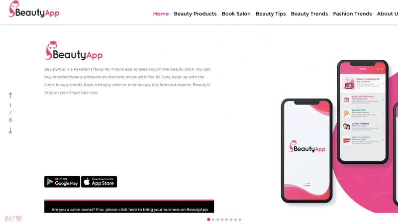 BeautyApp — booking platform & mobile apps designed and built by Digital Prism