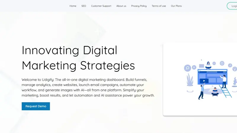 Udigify, marketing saas by Digital Prism